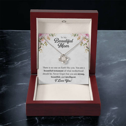 Mothers Day Gift From Daughter Mother Of The Groom Gift From Son Presents For Mom Birthday Sentimental Jewelry Necklace For Mom 3 Love Knot Necklace