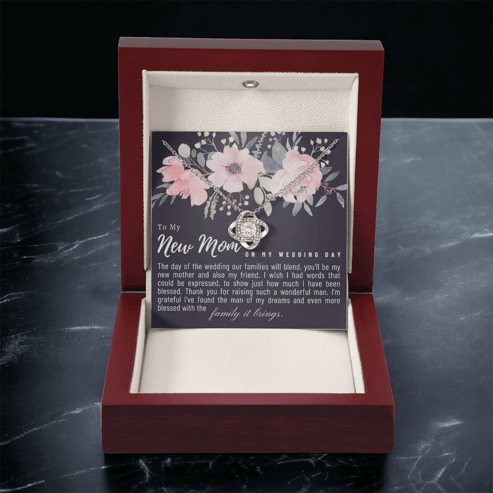 Mother In Law Wedding Gift Mother Of The Groom Gift From Bride Mom In Law Wedding Gift Mom In Law Gift From Bride Heartfelt Jewelr Love Knot Necklace