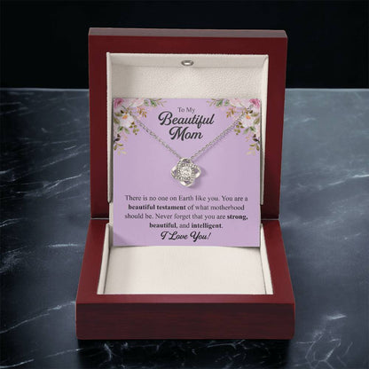 Mothers Day Gift From Daughter Mother Of The Groom Gift From Son Presents For Mom Birthday Sentimental Jewelry Necklace For Mom 1 Love Knot Necklace