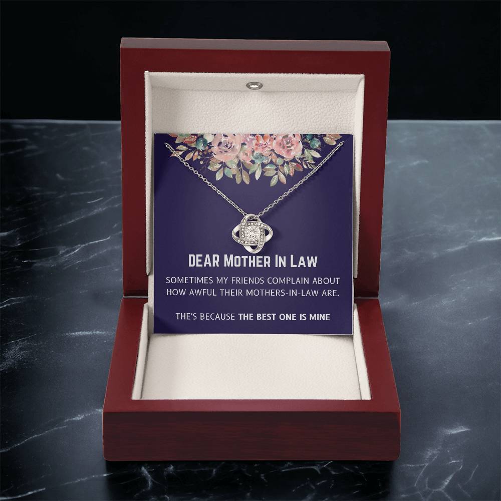 Best Mother In Law Is Mine Love Knot Necklace