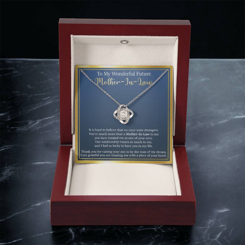 Gift For Future Mother-In-Law - So Lucky - Love Knot Love Knot Necklace