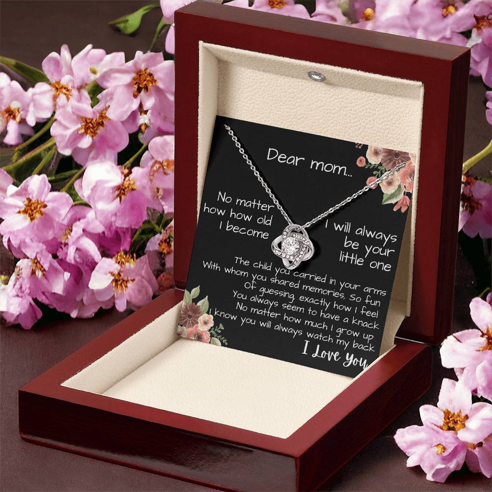 To My Mom Necklace Unique Gift From Daughter Or Son Mom Birthday Mother's Day Gift Love Knot Necklace