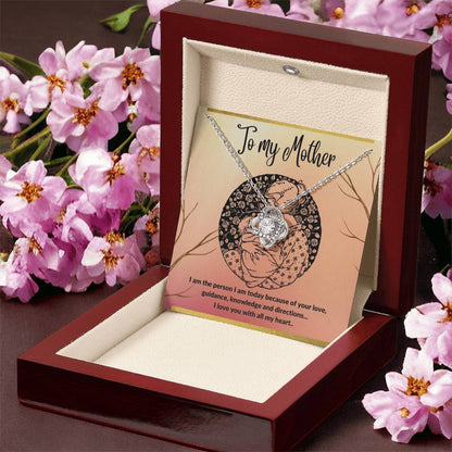 To My Mother - I Love You With All My He Love Knot Necklace