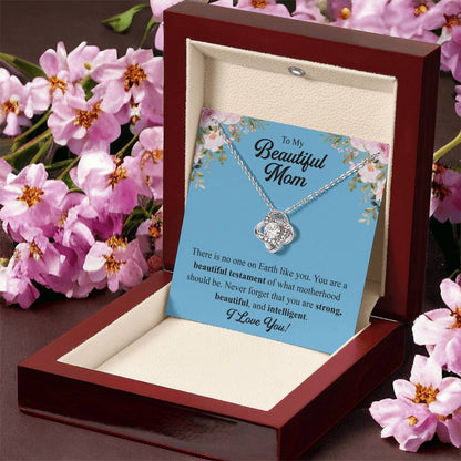 Mothers Day Gift From Daughter Mother Of The Groom Gift From Son Presents For Mom Birthday Sentimental Jewelry Necklace For Mom Love Knot Necklace