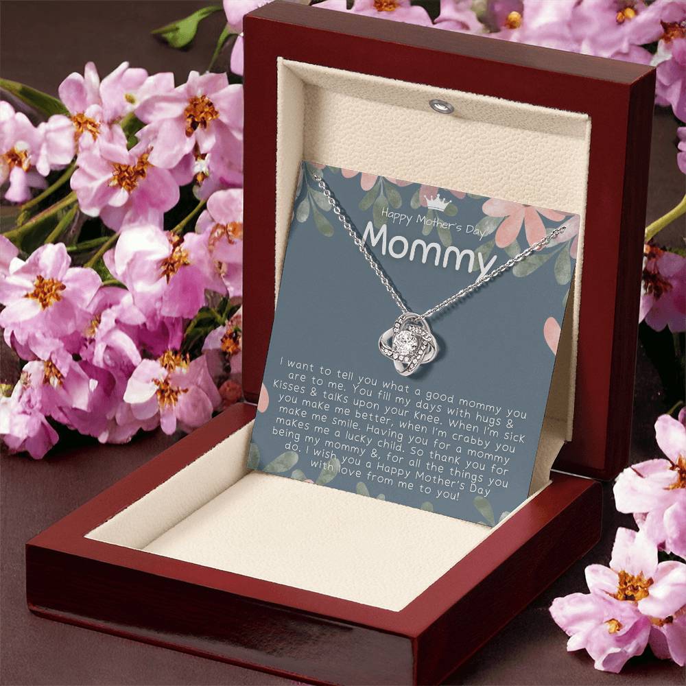 Mothers Day Gifts From Baby 1St Time Mothers Day Gift Mothers Day Necklace Gifts First Time Mom Mothers Day Gift From Baby - Love Knot Necklace