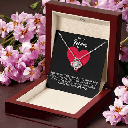 Premium Mother's Day Necklace Customize Gift For Your Loving Mom! ?? 1 Love Knot Necklace