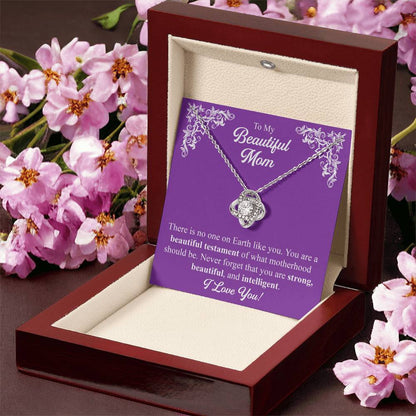 Mothers Day Gift From Daughter Mother Of The Groom Gift From Son Presents For Mom Birthday Sentimental Jewelry Necklace For Mom 4 Love Knot Necklace