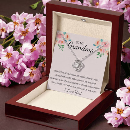 Grandma Necklace Gifts For Grandma From Granddaughter Or Grandson Mothers Day Gift Ideas For Grandma Love Knot Necklace