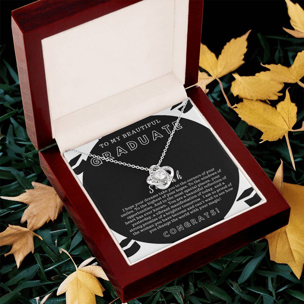 Graduation Gift For Best Friend Class Of 2022 Love Knot Necklace