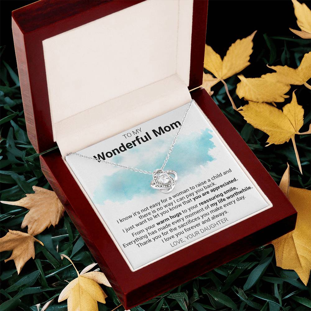 Gift For Mom - A Child - Love Knot Love Knot Necklace
