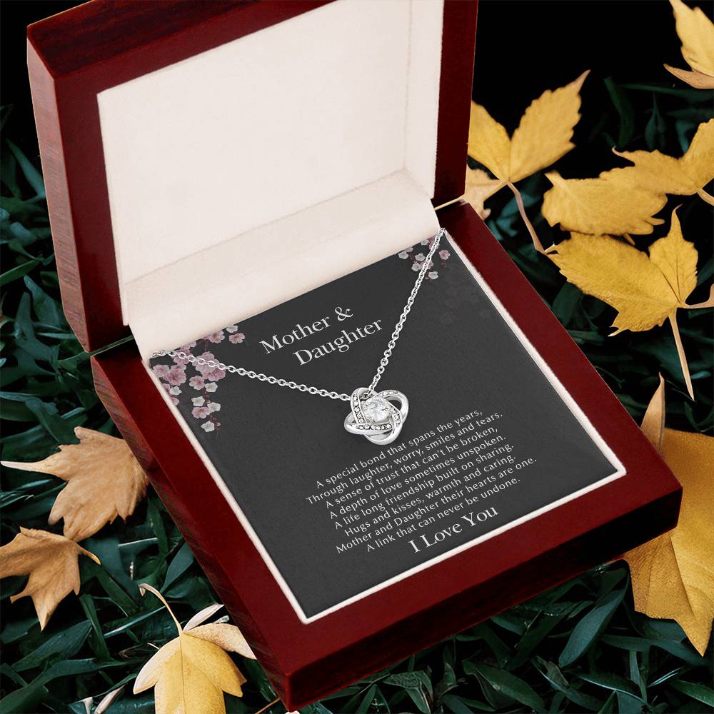 Mother & Daughte Love Knot Necklace