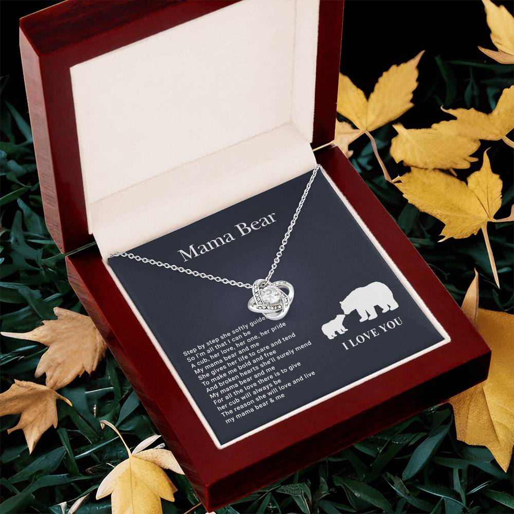 Mama Bear Love Knot Necklace