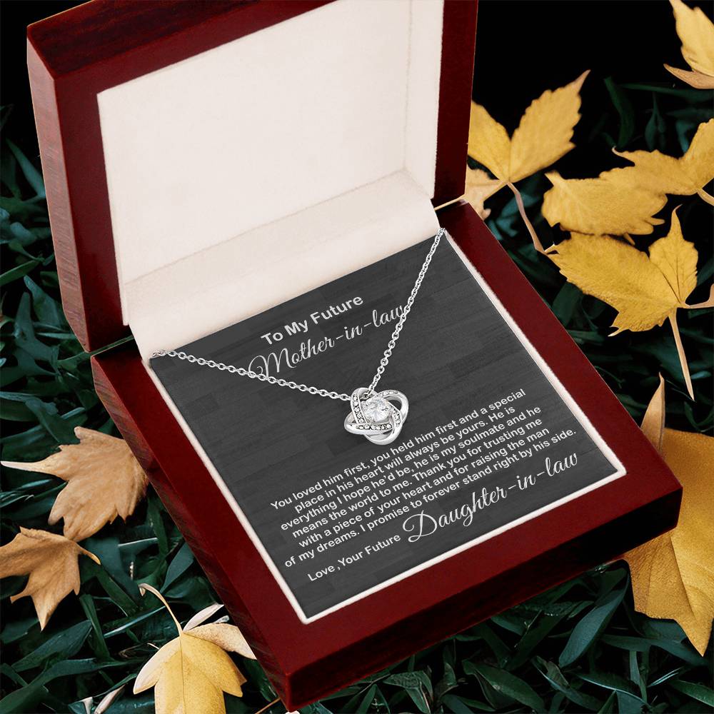 Love Knot Necklace For Mother In Law- Mother's Day Gift For Mother-In-Law Gift For Mother In Law From Daughter In Law 1 Love Knot Necklace