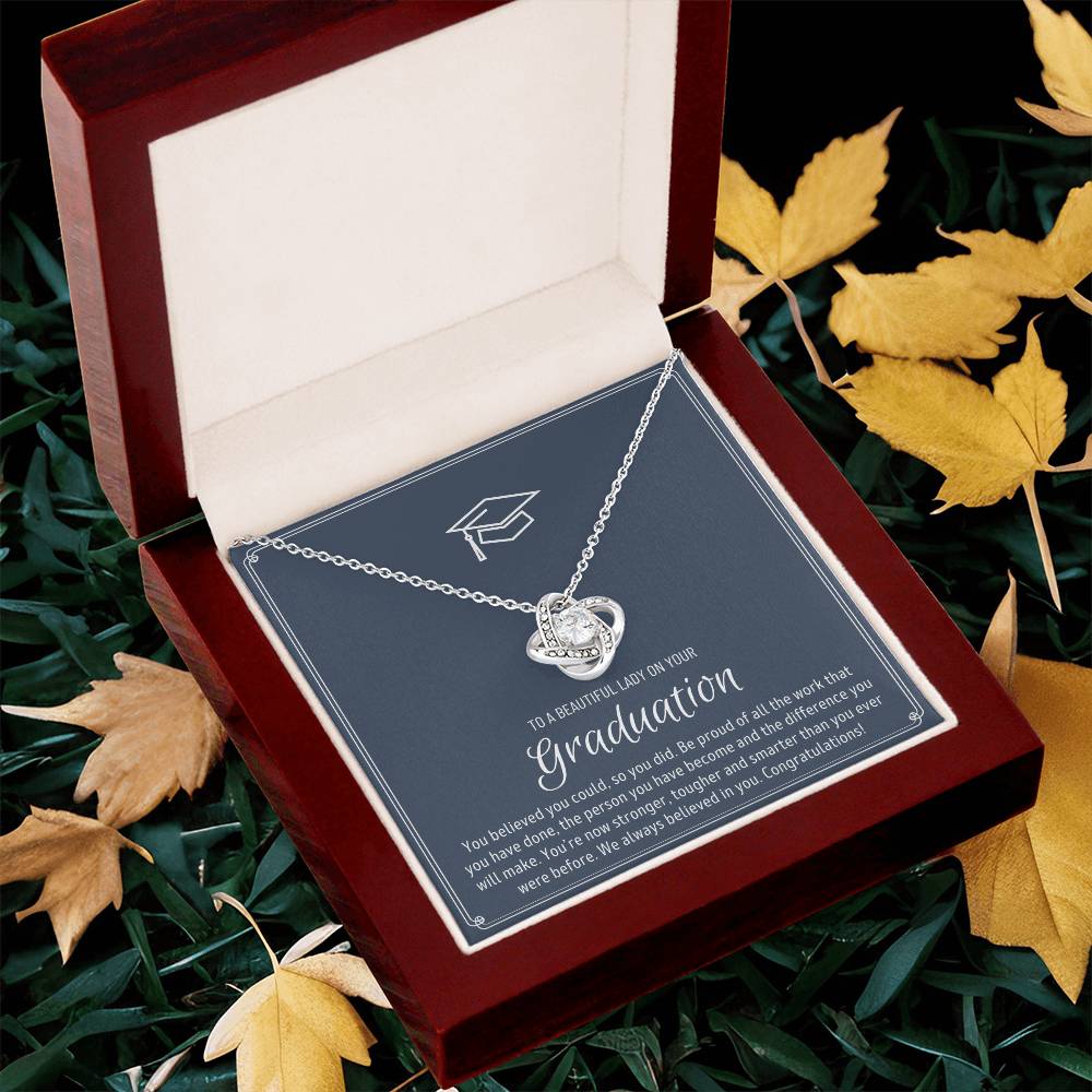 Graduation Gift For Granddaughter Graduation Gift For Goddaughter Graduation Gift For Niece Graduation Gift For Daughter Jewelry Love Knot Necklace
