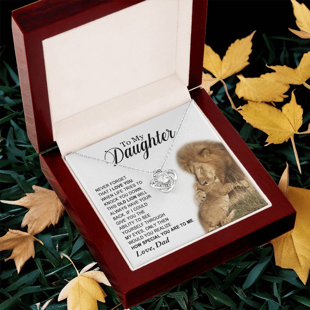 Daughter - How Special You Are To Me - Ne Love Knot Necklace