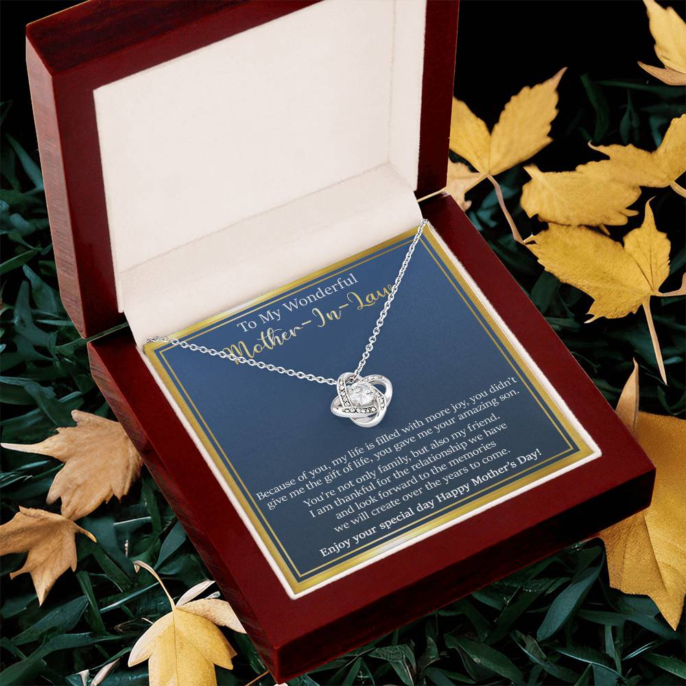 Gift For Mother-In-Law - The Memories - Love Knot Love Knot Necklace