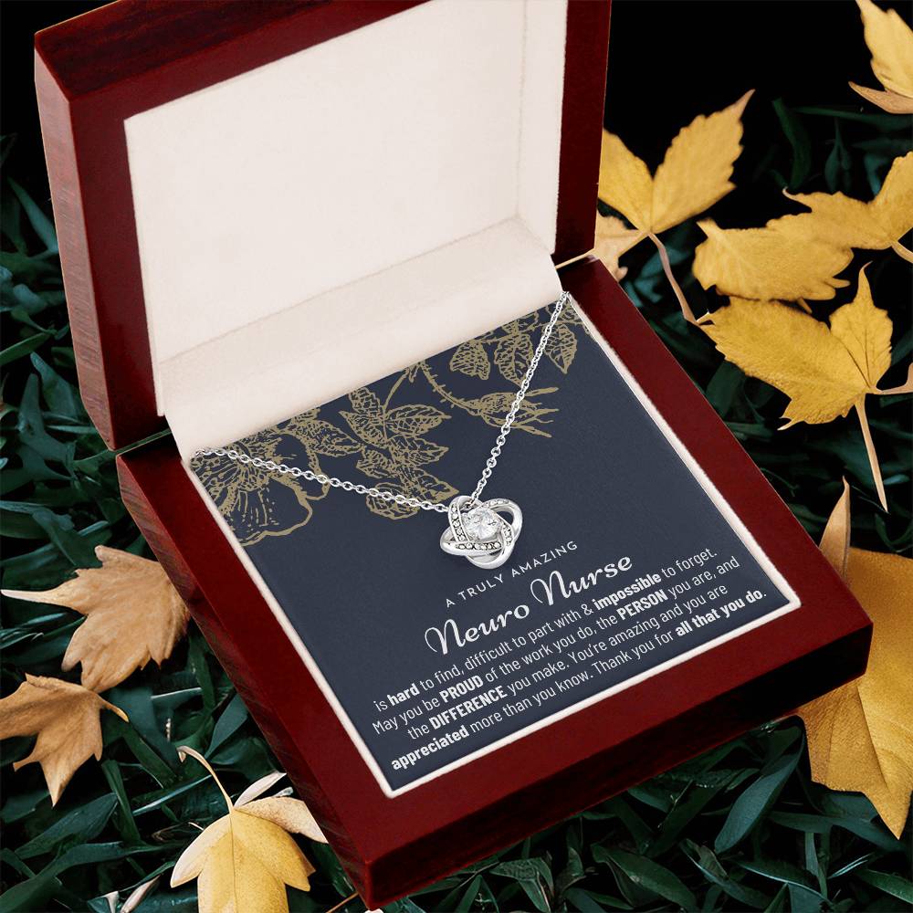 Gift For Neuro Nurse Neuro Nurse Gift Neuro Nurse Appreciation Gift Love Knot Necklace