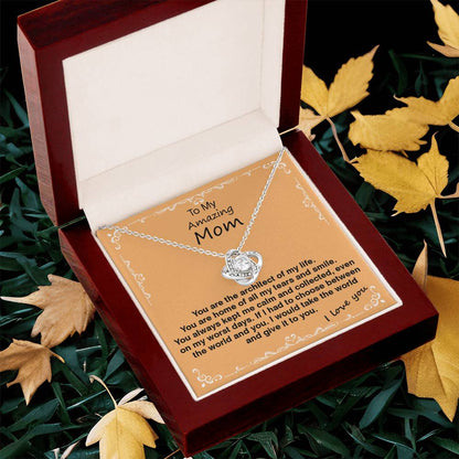 Love Knot Necklace With Architect Of My Life Message Card Love Knot Necklace
