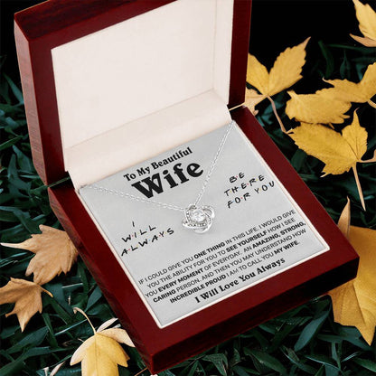 Gift For Wife Be There See You Everyday Love Knot Necklace Love Knot Necklace