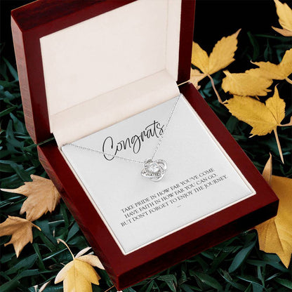Graduation Gift For Her Graduation Gift For Daughter Graduation Necklace Love Knot Necklace