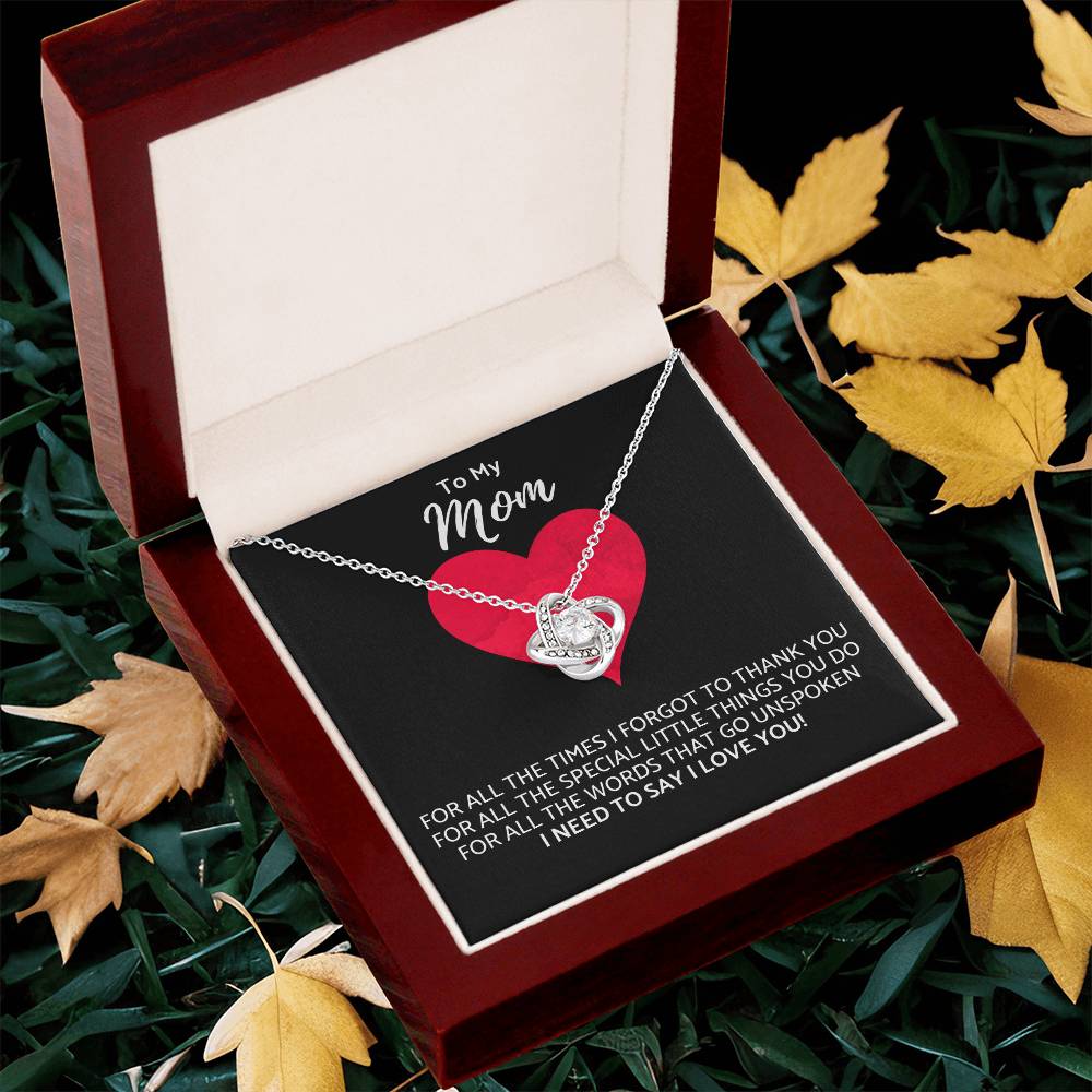 Premium Mother's Day Necklace Customize Gift For Your Loving Mom! ?? 1 Love Knot Necklace