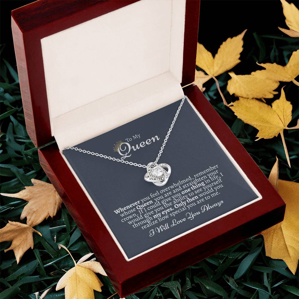 I Love You Gift For Her Gift Of Love For Her Just Because Gift For Her Love Knot Necklace