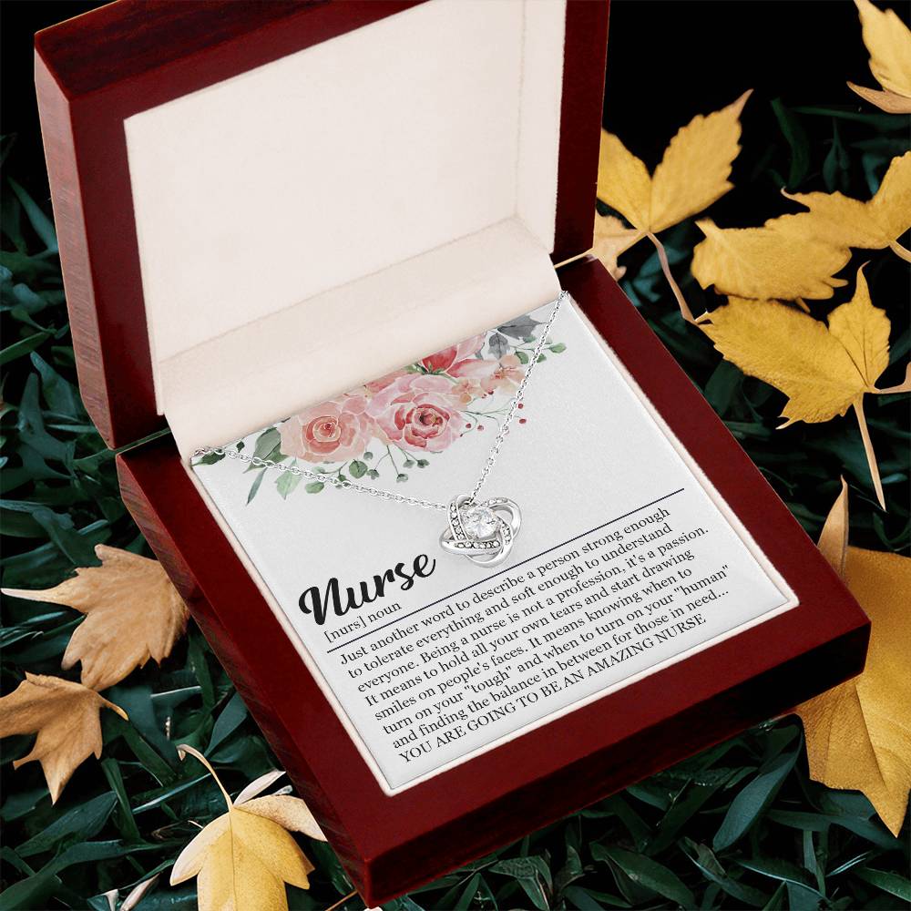 Graduation Gift For Nurse Nursing Graduation Gift Necklace New Nurse Gift For Graduation Nursing Studen Love Knot Necklace