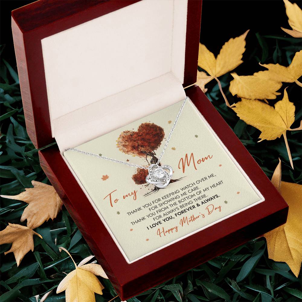 To My Mom Necklace Mother's Day Gift For Mom Thank You Mom Jewelry Gift Love Knot Necklace