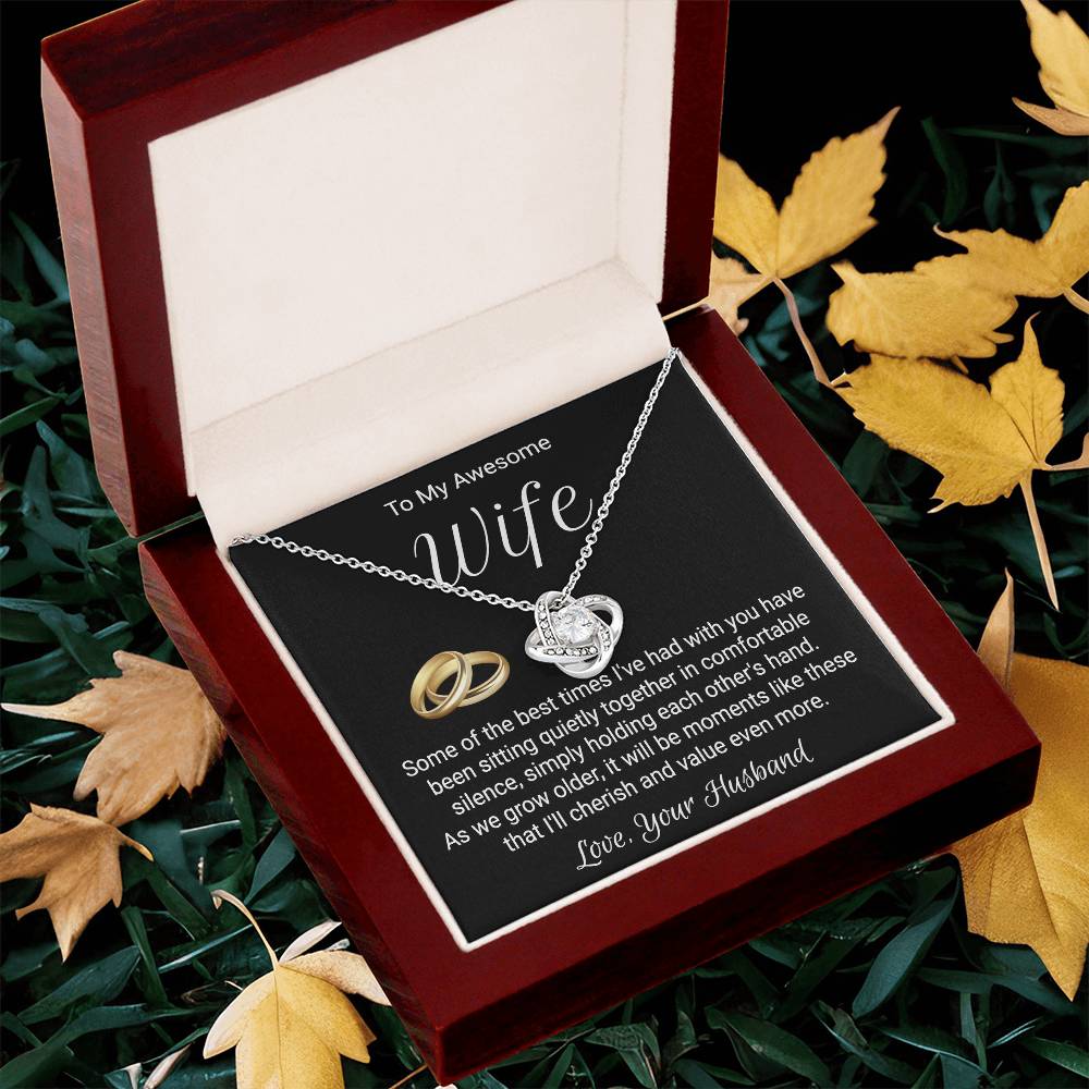 Necklace For Wife From Husband - Love Knot Love Knot Necklace