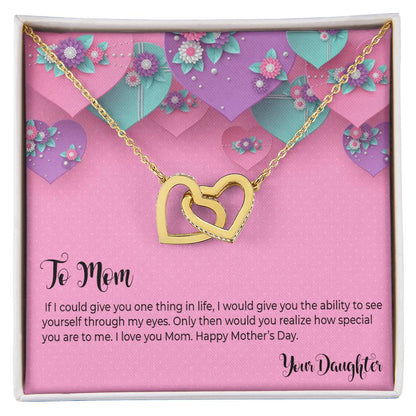 Give Your Mother The Necklace She Will Always Remember Interlocking Hearts Necklace