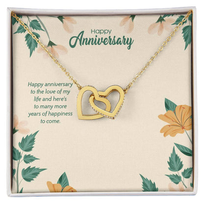 Love Of My Life - Interlocking Hearts Necklace