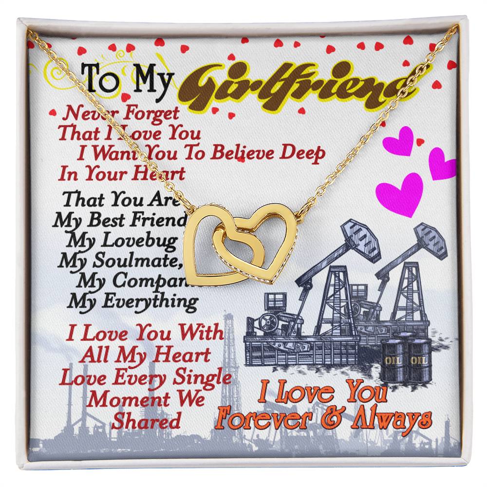 Oilfield Man'S Girlfriend - Interlocking Heart Necklace Interlocking Hearts Necklace