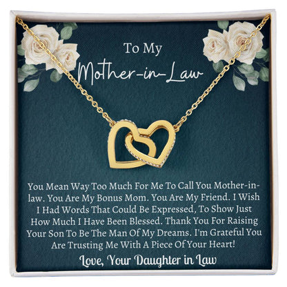 Mother In Law Interlocking Interlocking Hearts Necklace