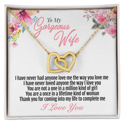 Once In A Lifetime Interlocking Hearts Necklace
