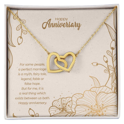 Anniversary Edition A Perfect Marriage - Interlocking Hearts Necklace