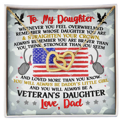 Veteran'S Daughter - Interlocking Heart Necklace Interlocking Hearts Necklace