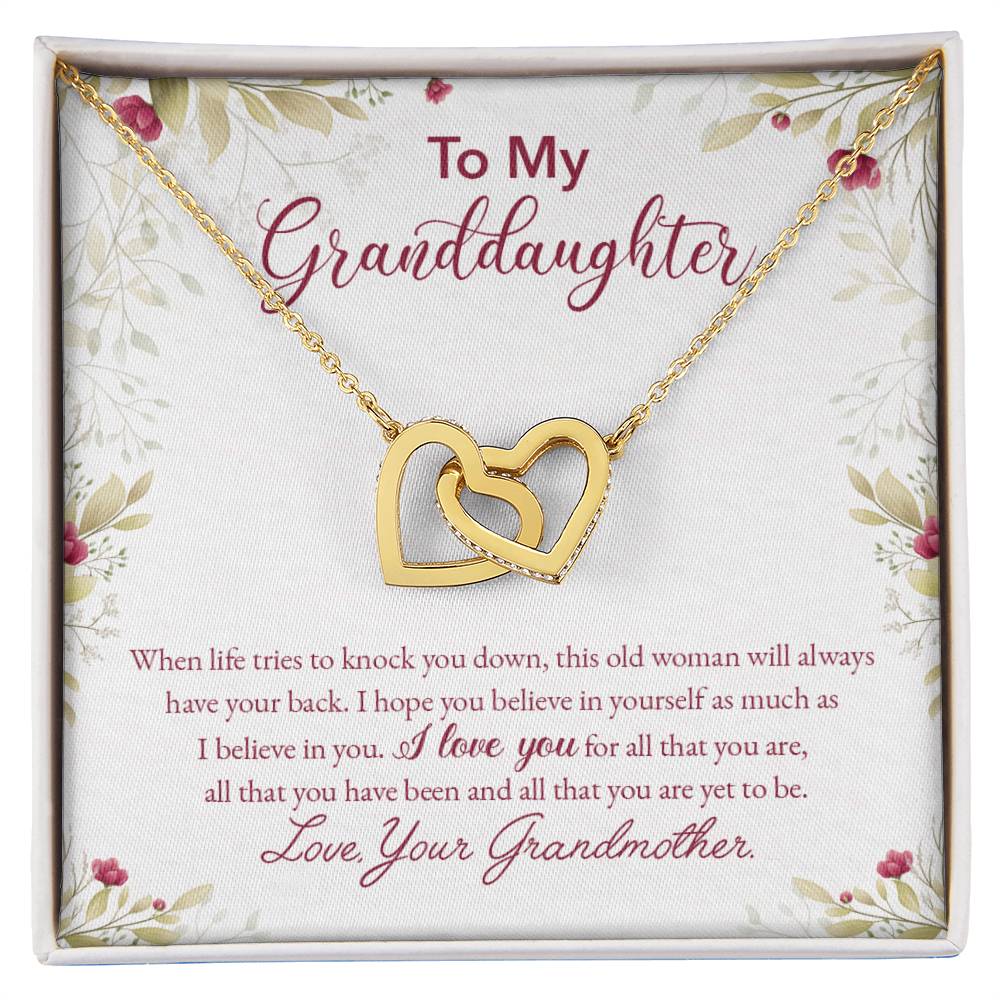 Collection Granddaughter - All That You Are - Interlocking Hearts Necklace