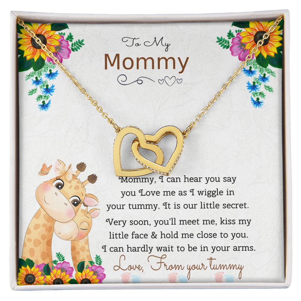 Love From Tummy Interlocking Hearts Necklace