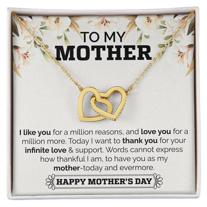 Interlocking Hearts Mother'S Day Necklace Interlocking Hearts Necklace