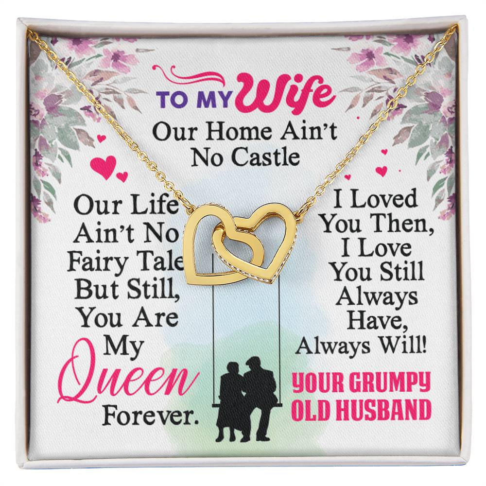 Gift For Wife - Interlocking Heart Necklace Interlocking Hearts Necklace