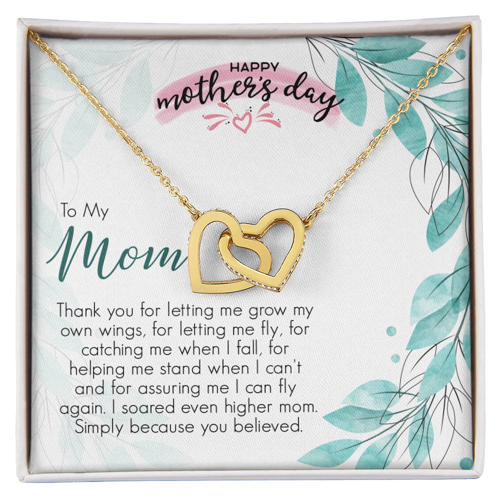 Mother'S Day Gift Necklace For Mom Mother'S Day Necklace Best Gift For Mom Mother'S Day Necklace Interlocking Hearts Necklace