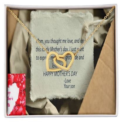 Happy Mother'S Dayike Mens Production Interlocking Hearts Necklace