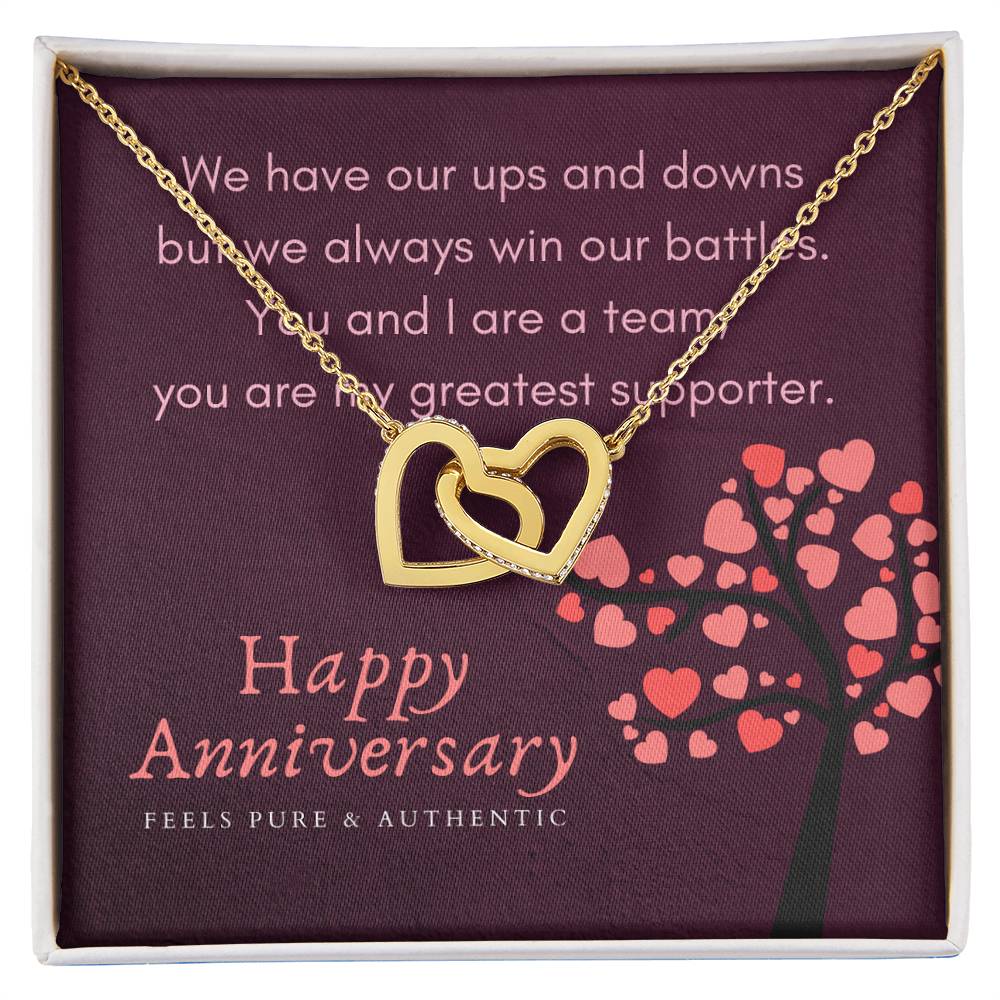 Heart Together Interlocking Hearts Necklace