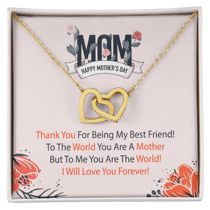 The Perfect Mother'S Day Gift. Interlocking Hearts Necklace