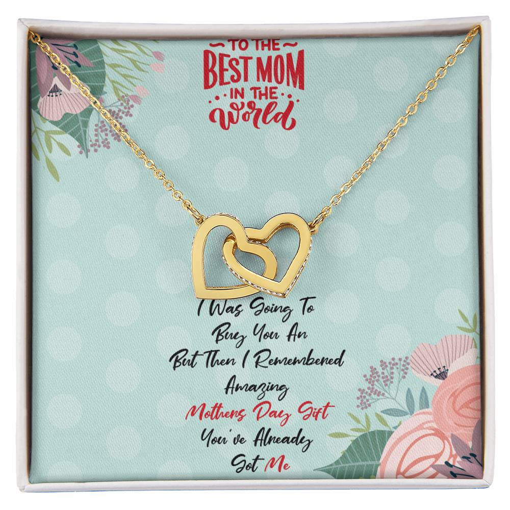 Mothers Day Gift For Mom Mothers Day Gift From Son Mothers Day Gift From Daughter Mothers Day Necklace Interlocking Hearts Necklace