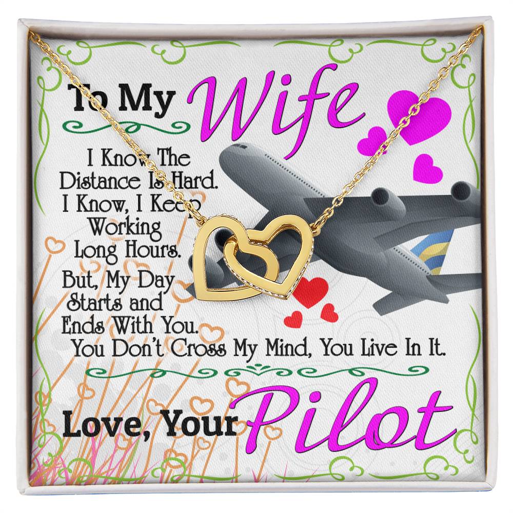 Pilot'S Wife - Interlocking Heart Necklace Interlocking Hearts Necklace