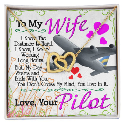 Pilot'S Wife - Interlocking Heart Necklace Interlocking Hearts Necklace