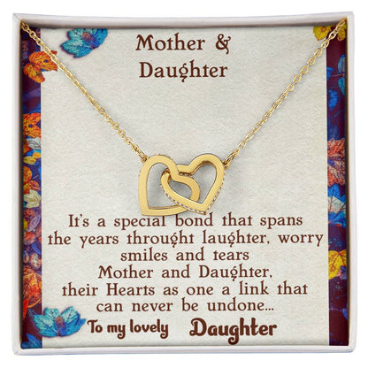 Mother & Daughter Necklace Interlocking Hearts Necklace
