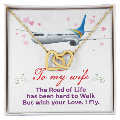 Pilot'S Wife - Interlocking Heart Necklace Interlocking Hearts Necklace