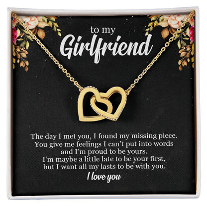 To My Future Wife - Premium Lovecube Necklace - So19 Interlocking Hearts Necklace